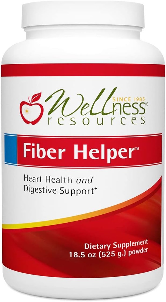 Fiber Helper - Powder de fibra ultra puro con avena beta Glucan, Psyllium & Arabinogalactan Soluble and Insoluble Fibers for Digestive Health, Detoxification, Heart Health (525 Grams)