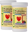 NILDLIFE ESSENTIALS ChildBiotics with Colostrum- Probiotics for Kids, Probiotics for Digestive Health, Chewables, Children's Probiotic, Colostrum for Kids - Natural Berry, 92 Tablets (Pack of 2)