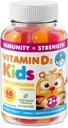 Vitamina D3 Gummies for Kids &amp; Adults 2000 UI - High-Absorption Vitamin D Kids Gummies Suplementos - Vegetariano, Immune Support D3 for Adults &amp; Kids (60 Cuenta)