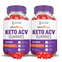 Laboratorios Justificados (2 Pack Ultra Quick Keto ACV Advanced Fórmula 1000MG Apple Sider Vinegar Fórmula Formulado con Powder de remolacha granada B12 Vegan No GMO 120 Gummies