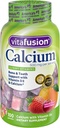 Vitafusion Calcium 500 mg, Gummy Vitamins For Adults, 100 Count