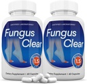 Laboratorios Justificados (2 Pack) Fungus Clear 1.5 Billion CFU Probiotic Pills 120 Capsules