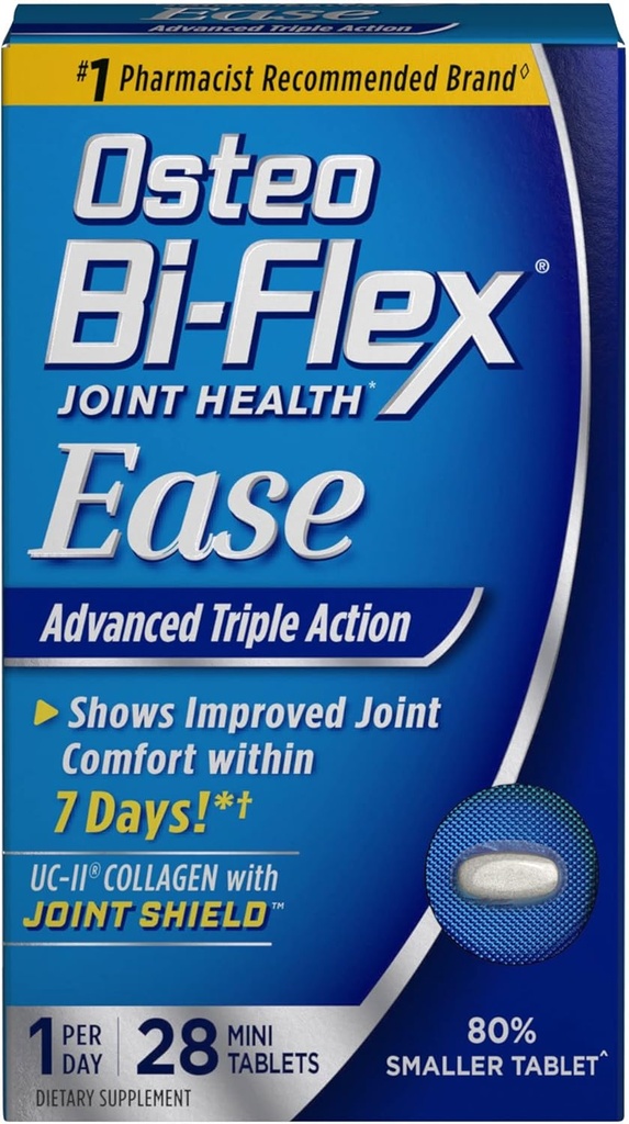 Osteo Bi-Flex Joint Health Ease Advanced Triple Action Mini Tabs - 28 ct, Pack de 3
