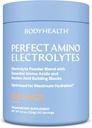 BodyHealth PerfectAmino Electrolytes Polvo No Azúcar, Keto Sugar Electrolitos de ayuno gratis Bebida Mix, Hidratación Polvo con Minerales Trace - Naranja - 60 Servimientos