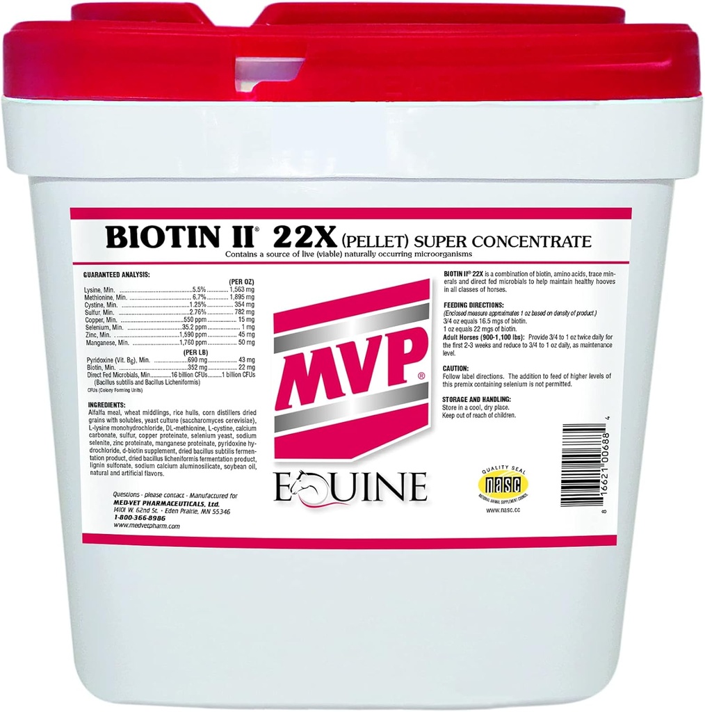 Biotin II 22X (35lb) Hoof Supplement for Horses