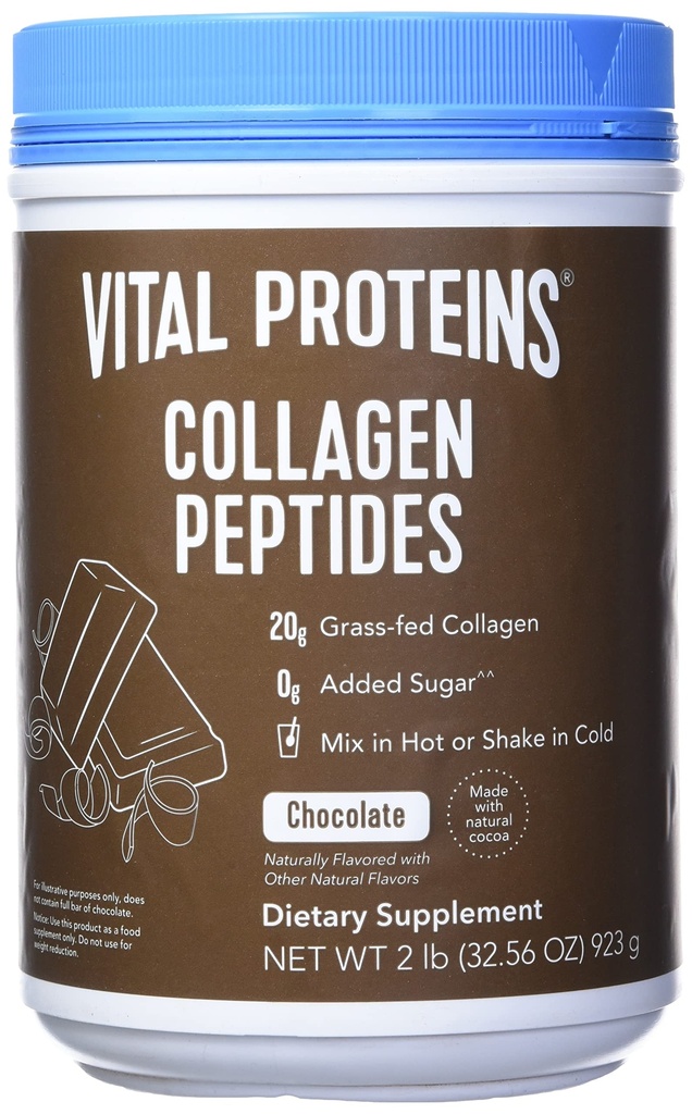 Peptides de Proteína Vital, Peptidos de Pastura, Aliado de Grass, Paleo Friendly, Gluten / Zero Sugar Dairy Free, Chocolate, 32.56 Oz