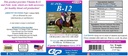 SU-PER B-12 Energy Horse Supplement - Equine Vitamins B-12 & B-9 Folic Acid Support Powder - 12.5 Pounds, 6 Month Supply