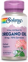 Aceite de orégano SOLARAY 57 mg - Aceite de orégano Softgels - Suplementos herbales para salud y bienestar general w / 70% Carvacrol - Base de aceite de oliva virgen extra, garantía de 60 días, 60 Serv, 60 Softgels