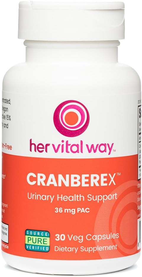 Cranberex - Píldoras de arándano para mujeres y hombres - Suplemento de arándano con 36 mg de PAC - Cápsulas de extracción de arándano para la salud y cuidado de los riñones del tracto urinario - 30 cápsulas de avena