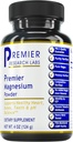 Premier Research Labs Magnesium Powder - Magnesium Lactate Supplement, Magnesium Powder for Sleep &amp; Health, 400 mg Por Serving, for Men &amp; Women - 4 oz