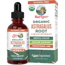 MaryRuth Organics Astragalus Root, sin azúcar, USDA Organic, Astragalus Extract for Immune Support and Focus, Herbal Liquid Drops, Non-GMO, Vegan, 1 Fl Oz