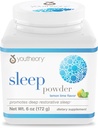 Youtheory Sleep Nighttime Powder - Sleep Support Supplement for Calm & Relaxation* - Contiene Melatonina, Magnesio, L-Theanine &amp; L-Glycine - Dairy, Soy &amp; Gluten Gratis - 6 oz