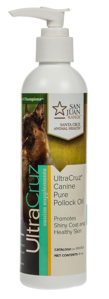 UltraCruz - sc-395363 Canine Pure Pollock Suplemento de aceite para perros, 8 oz