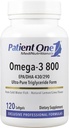 Pacientes One Omega-3 800 tóxicos Suplemento para apoyar el corazón, la salud cognitiva y conjunta* tóxico Omega-3 aceite de pescado con EPA y DHA Silencio 120 Softgels