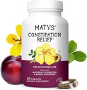 Matys Constipation Relief Capsules, Botanical Herbal Laxative Relieves Constipation, Promotes Smooth Bowel Movement " Gut Health, Safe " Effective for Adults " Kids 12 Years +, 20 Vegetarian Capsules
