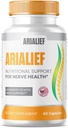 (1 Pack) Arialief Sciatica Support Capsules, Arialief Advanced Formula Sciatica Relief Supplement, Nerve Relief Supplement, Extra Strength Sciatic Nerve Soothing Formula Capsules (60 Capsules)