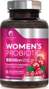 Probióticos para mujeres 50 Billones CFU - Probiótico para la Salud Digestiva 16 Strains Únicos - Saldo diario de PH Saldo y Apoyo Femenino de Salud, Probiótico para Mujeres con Acidophilus - 120 cápsulas