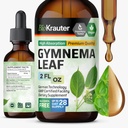 BIO KRAUTER Gymnema Sylvestre Extract Drops - Alcohol y azúcar gratis - Vegan Gymnema Leaf Extract 2 Fl.Oz.