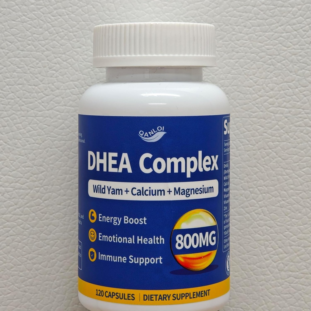 DHEA 200mg Suplemento - Apoyos Energía, Metabolismo, Inmunidad - 120 cápsulas