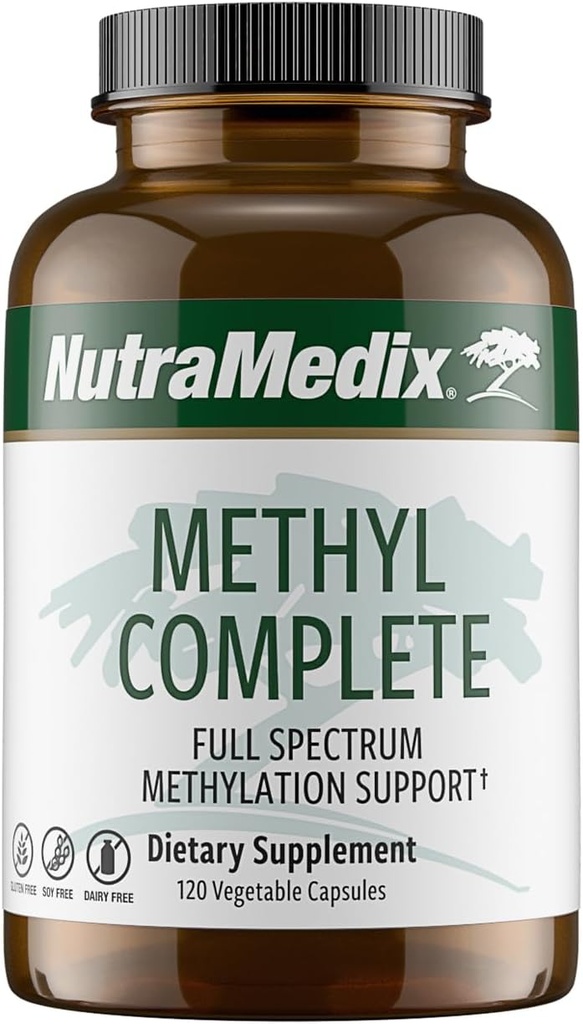 NutraMedix Methyl Complete - Methylation & Energy Support Capsules - Vitamin B2, B6, B12 &amp; Folate - with Creatine Monohydrate & Betaine Anhydrous (120 Conde)