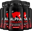 Alpha Stallion Pills Official Fórmula - AlphaStallion Capsules High Performance Fórmula - Maximum Strength, Alpha Stallion All-Natural Fórmula, StallionAlpha Reseñas (5 Pack - 300 cápsulas)