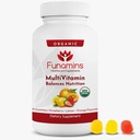 Orgánica Gummy MultiVitamins, Blend of 11 Essential Nutrients, para Niños y Adultos, Vegan, 60 Conde; Fresa surtida, Lemon, Orange Flavors