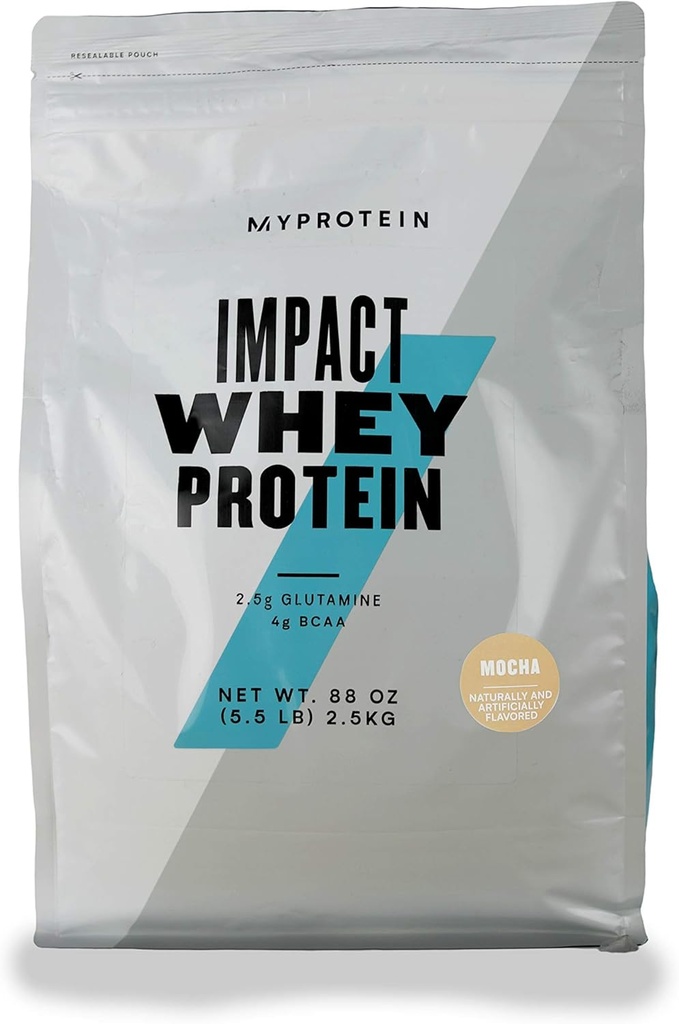Myproteína - Impacto Whey Isolate - Whey Protein Powder - Naturally Flavored Drink Mix - Daily Protein Intake for Superior Performance - Mocha (5,5 libras, Pack de 1)