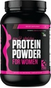 Whey Protein Powder for Women Chocolate Powder - Bajo Carb Gluten-Free Grasss-Fed rBGH-Free - Soportes Weight Pérdida - Natural Stevia Sweetened Protein Shake, 20g (Chocolate Delight, 2lb)