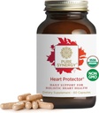 PURE SYNERGY Heart Protector ← Orgánica Holistic Heart Supplement with Organic Hawthorn Berry, Resveratrol, y Nattokinase  durable for Blood and Vascular Support (60 Capsules)