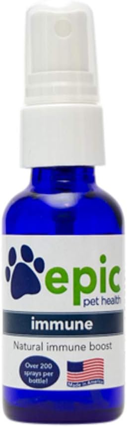 Immune - All Natural Electrolyte Supplement - Promotes Healthy Immune System- Helps Relieve Alergias > Descomfort- Nutritional Multivitamin for Cats & Dogs (Spray 1 oz)