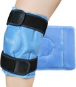 REVIX Ice Pack for Knee Doin Relief, Reusable Gel Ice Wrap for Leg Injuries, Swelling, Knee Replacement Surgery, Cold Compress Therapy for Arthritis, Meniscus Tear y ACL Blue