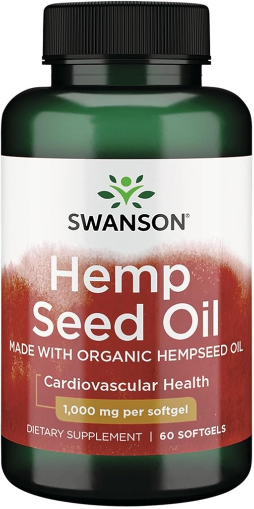 Swanson Hemp Seed Oil (Omegatru) 60 Sgels