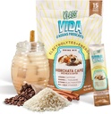 Hydration + Energy Electrolyte Drink Mix – Coffee Horchata Agua Fresca Flavor ¦ Powder libre de azúcar con cafeína, L-Theanine, Coconut Water & Minerals TEN 15 Single-Serve Stick Packs