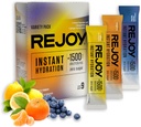 Rejoy – Electrolyte Powder Packets, 9 Sticks – Hydration Drink Mix Supplement – Sugar Free, Keto y Paleo Friendly, Vegan, Non-GMO, Easy Open Single-Serving Stick (Variety Pack)