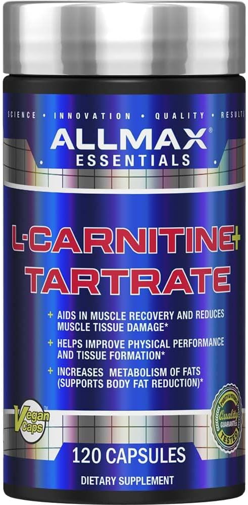 ALLMAX Nutrición L-Carnitina + Tartrato, 120 cápsulas