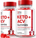 NutraRize (Pack of 2 Xfit Keto Gummies for Weight Loss, Official X Fit Keto+ACV Gummies, All-Natural Apple Cider Vinegar 1000MG, Premium Gummy for Health and Fitness, Gomitas Review (120 Gummies)