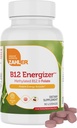 Zahler Energizer - Folate y B12 Suplemento - Fast Dissolving Cherry Flavor Lozenges Doble Vitamina Metilada B12 &amp; Folate Suplemento con 1360 mcg Folic Acid + 1000 mcg Metil Vitamina B12 (90 Cuenta)