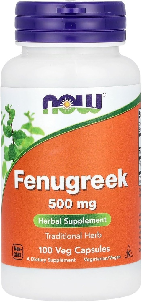 Now Foods Now FOENUGREEK 500MG, 100 CT