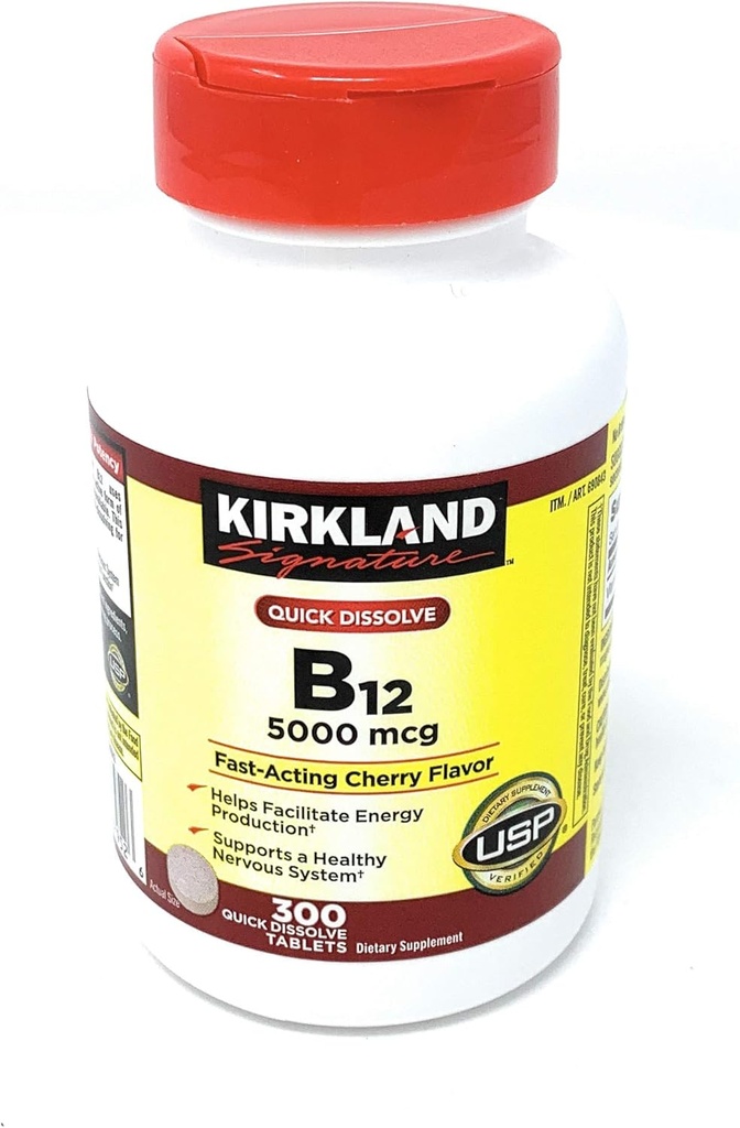 Kirkland Firma Quick Dissolve B-12 5000 mcg, 300 Tablets