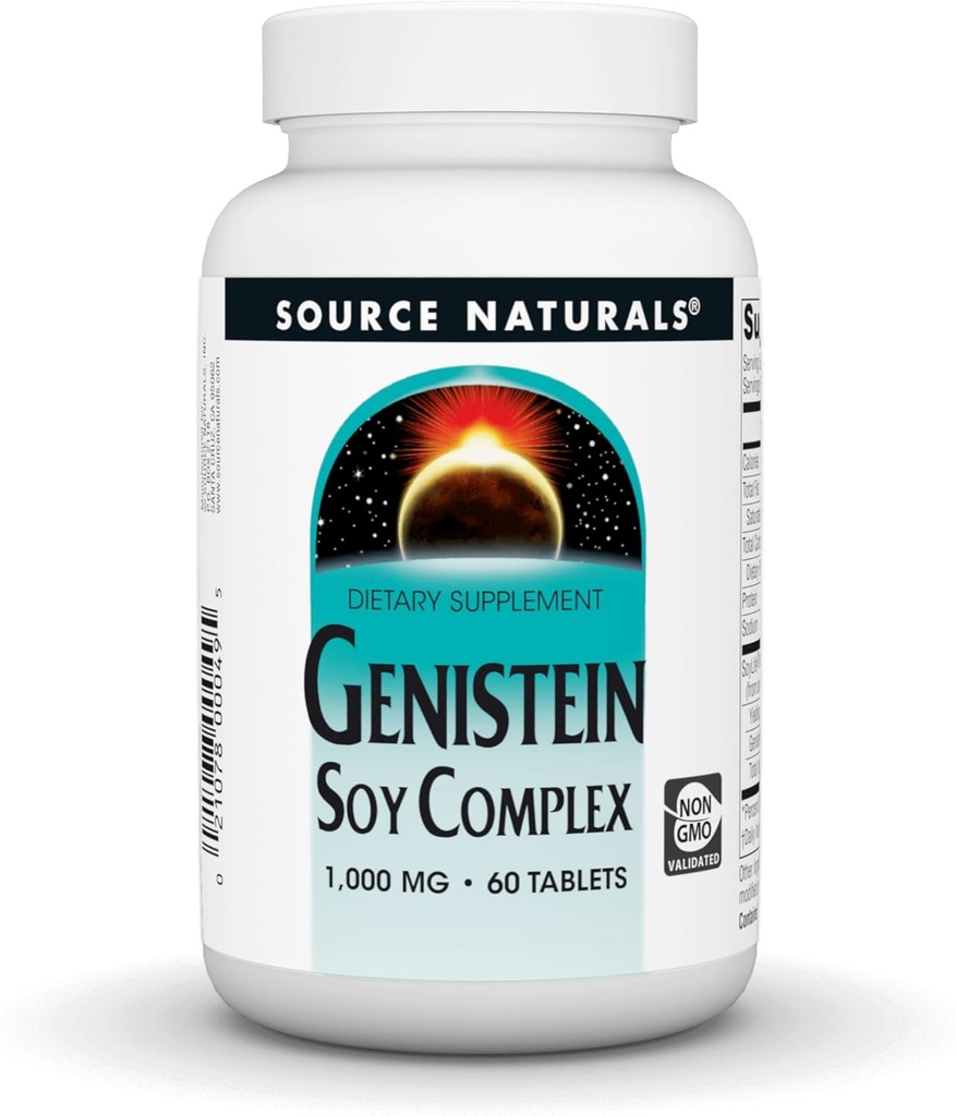 Fuente Naturales Genistein Soy Complex, 40 mg de SoyLife* - 40 mg, 60 Tabletas