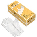 ECZEMA HONEY Premium 100% Guantes de algodón - Tratamiento de las manos secas reutilizables durante la noche - Guantes de algodón blanco para el eczema (24 pares)
