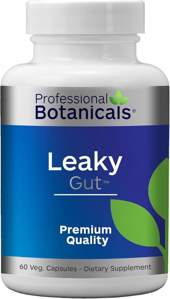 Botánicos profesionales Gut Health Supplement, Leaky Gut Repair with L Glutamine, Zinc and Licorice Root Digestive Health Support – 60 cápsulas vegetarianas