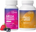 Microbiome Labs Kids &amp; Pet Probiotic Bundle - MegaSporeBiotic for Children + FidoSpore Spore Based Probiotics for Dogs and Cats