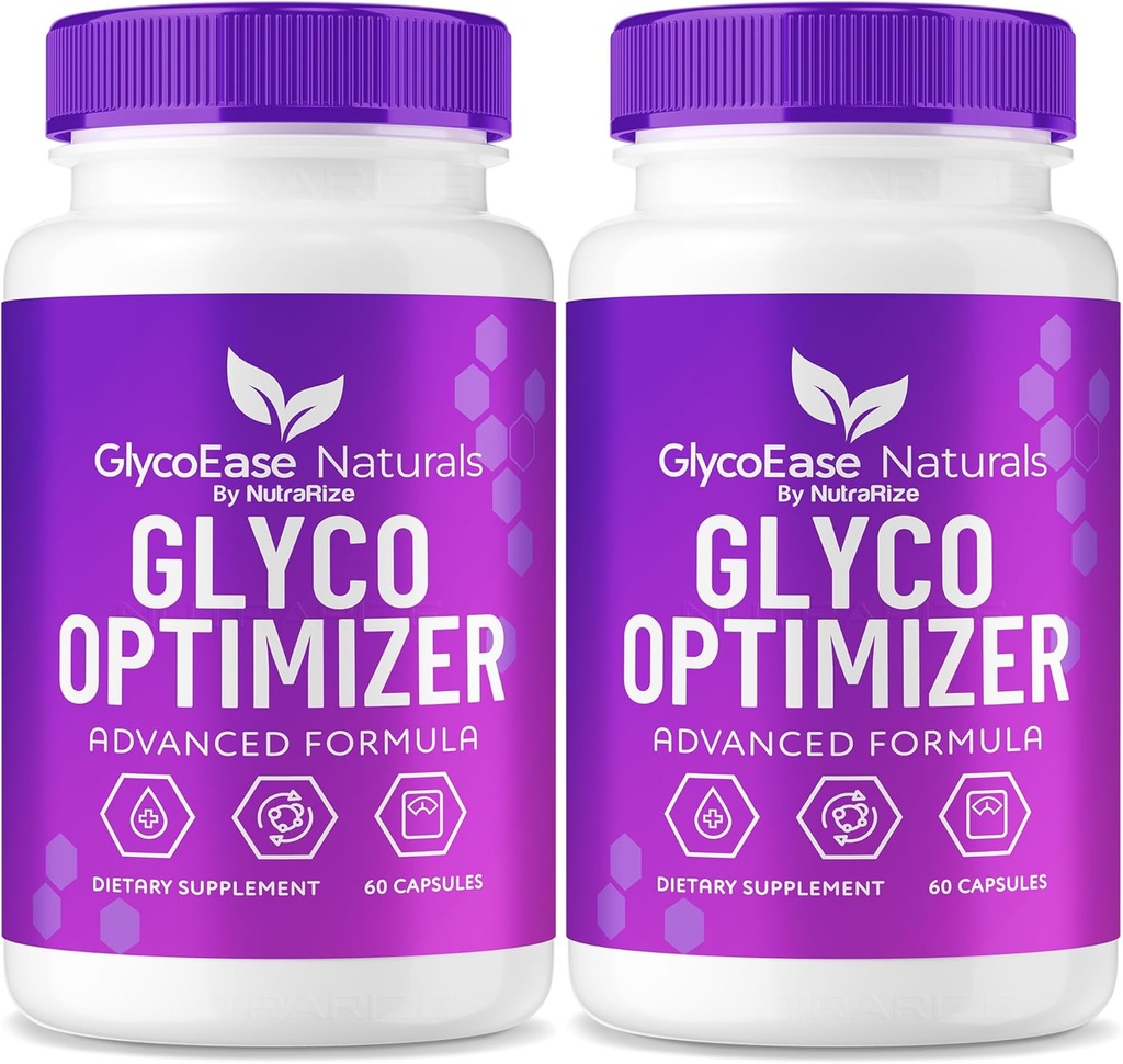 (2 Pack) GlycoEase Glyco Optimizer - GlycoEase Pills, Suplemento dietético All-Natural, Advanced Formula Glycogen Support, Glycoeas Naturals, Glyco Ease Reseñas (120 cápsulas)