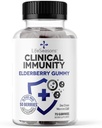 LifeSeasons Clinical Immunity - Elderberry Gummies - Supports a Healthy Immune System - 25 Elderberries Por Gummy - Maltodextrin-Free - Vitamina C, Vitamina D3, Zinc &amp; Elderberry Extract - 75 Gummies