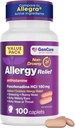 GenCare Allergy Relief Pills - Fexofenadine 180mg 24 Hour Non-Drowsy Allergy Medicine Antihistamine, Compare to Allegra 24 Hour Non Drowsy Pills for Itchy Eyes, Runny Nose, Hives (100 Count)