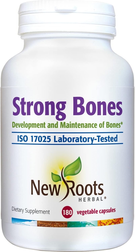 Suplemento de Bone fuerte con Super Blend 22-Ingredientes: Sulfato de Glucosamina, Calcio, Magnesio, Turmeric, Vitamina D3, B1, K2, B12, Zinc, Absorción Mejorada (180 caps de Veg)