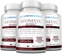 Ciencia Aprobada Stonexyl - Herbal Support for Kidney Stones - 180 Capsules - Chanca Piedra - Absorción alta - 3 Month Supply - Vegan