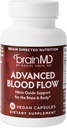 BRAINMD Advanced Blood Flow - 60 cápsulas veganos - Nitric Oxide Support for The Brain & Body - Gluten Free - 30 Actuaciones
