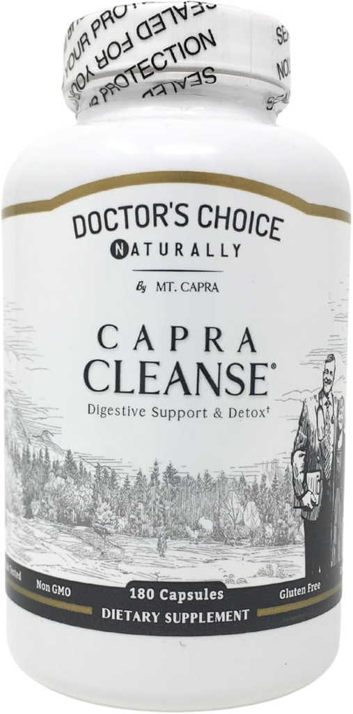 CapraCleanse por Mt. Capra ← Limpieza Efectiva de GI Tract con todos los Ingredientes Naturales y No OGM ← 30 Servimientos - 180 cápsulas